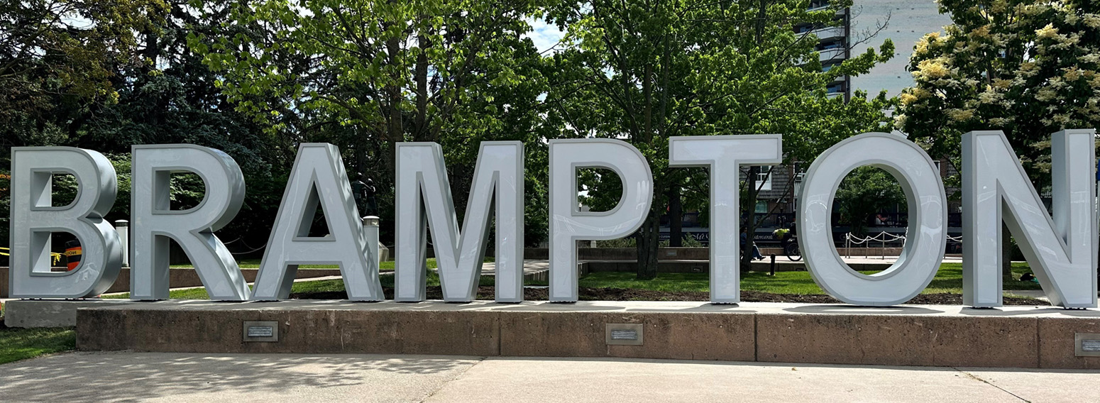 Photo of new City of Brampton Sign