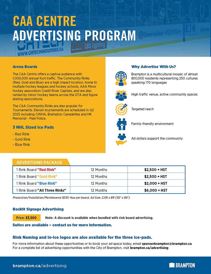 Image showing the contents of the Advertising Program information. Click to open the PDF document.