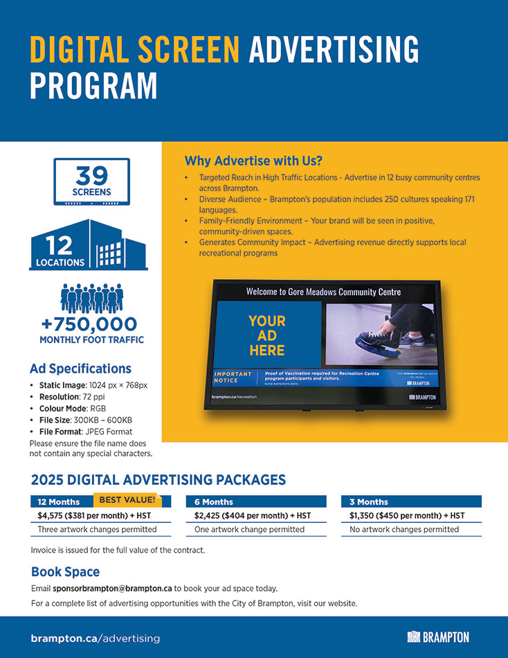 Image showing the contents of the Advertising Program information. Click to open the PDF document.