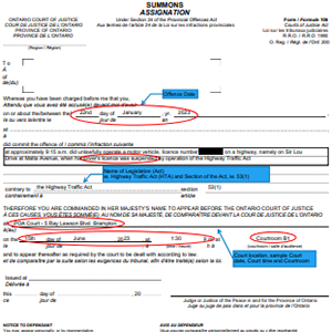 Form 106 Summons