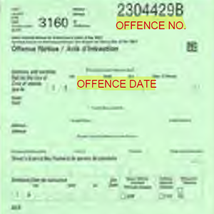 Sample Offence Notice
