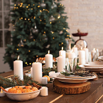 Candles - Use battery-operated candle. Keep open flame candles away from kids and pets. photo