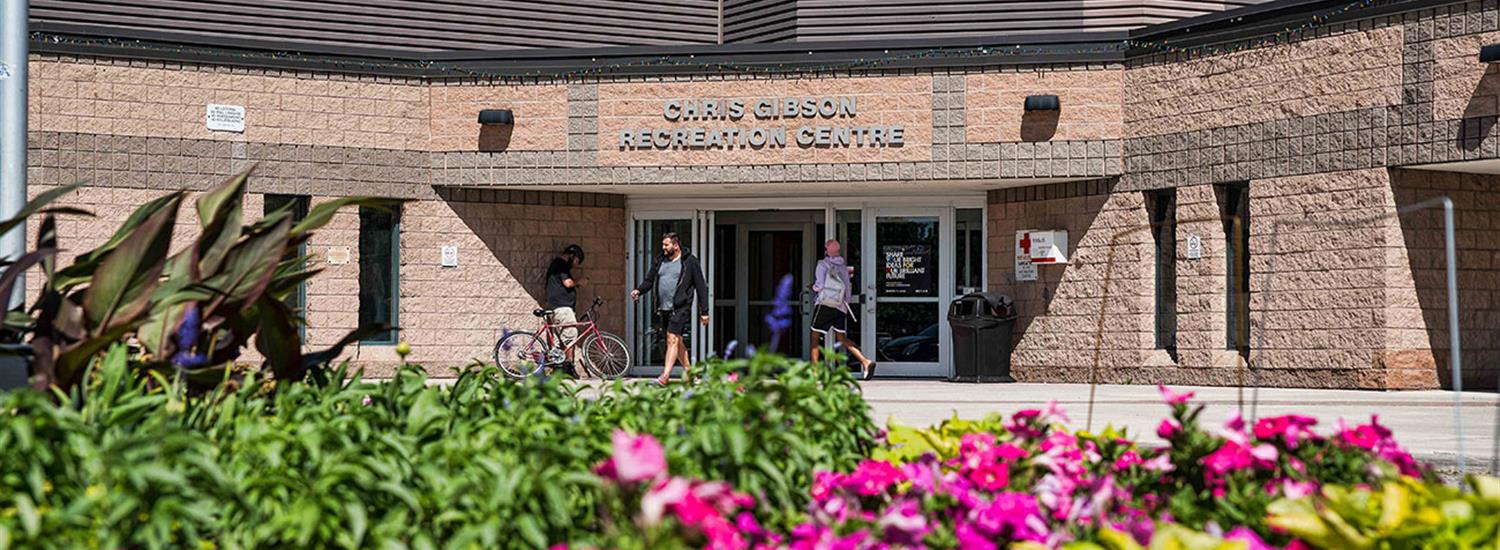 Entrace to Chris Gibson Recreation Centre