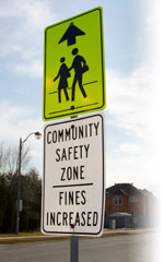 ​Community Safety Zone Sign