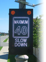 ​Vehicle Activated Traffic Calming Sign