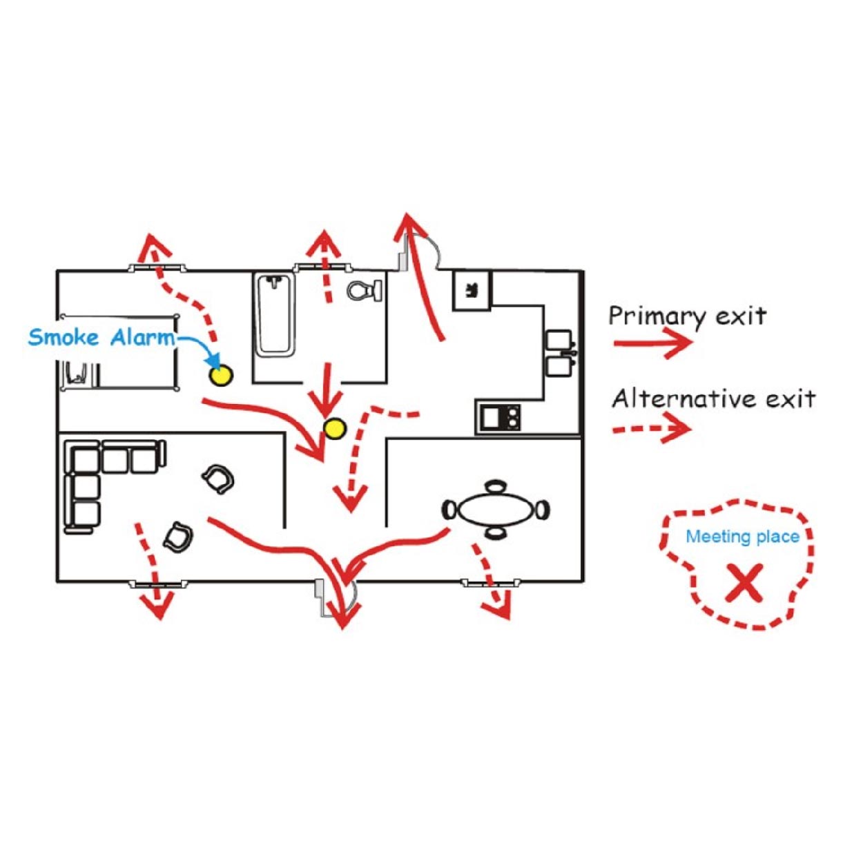 Fire Escape Plan Map