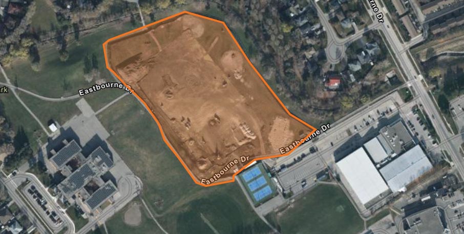 A map of the Earnscliffe Park Cricket Facility